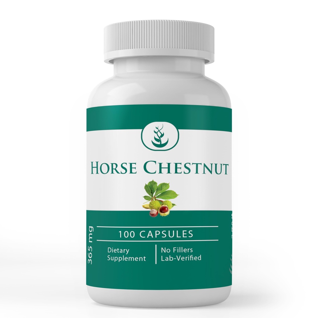 PURE ORIGINAL INGREDIENTES Castaña de Caballo (100 cápsulas) Siempre puro, sin aditivos ni artillería, Lab Verified