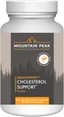 Nutrición de picos de montaña Suplemento de apoyo colesterol - con extracto de Artichoke, CoQ10, & arroz de levadura roja - Fórmula de base vegetal apoya los niveles de salud cardíaca " lípidos saludables (90 cápsulas vegetarianas)