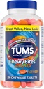TUMS Chewy Bites Tablas de antácidos picantes para el alivio de la acidez del corazón ultratrength, ideal para un verano de la fruta mezclada BBQ - 200 Cuenta