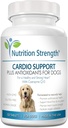 Cardio Support for Dogs Plus Antioxidante, L-Carnitina, L-Taurina, con Coenzima Q10 y vitamina E, promueve un corazón sano y fuerte del perro, 120 tabletas Chewable