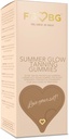 Verano Glow Tanning Gummies - Miami Vice Flavor - Pineapple, Coco, & Strawberry - Vegan - Gluten-Free - Ingredientes naturales - Nutrientes esenciales - Tamaño de viaje - 30 - Fuente de día