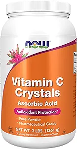 AHORA Suplementos de alimentos, cristales de vitamina C (ácido acúbico), protección antioxidante*, 3 libras
