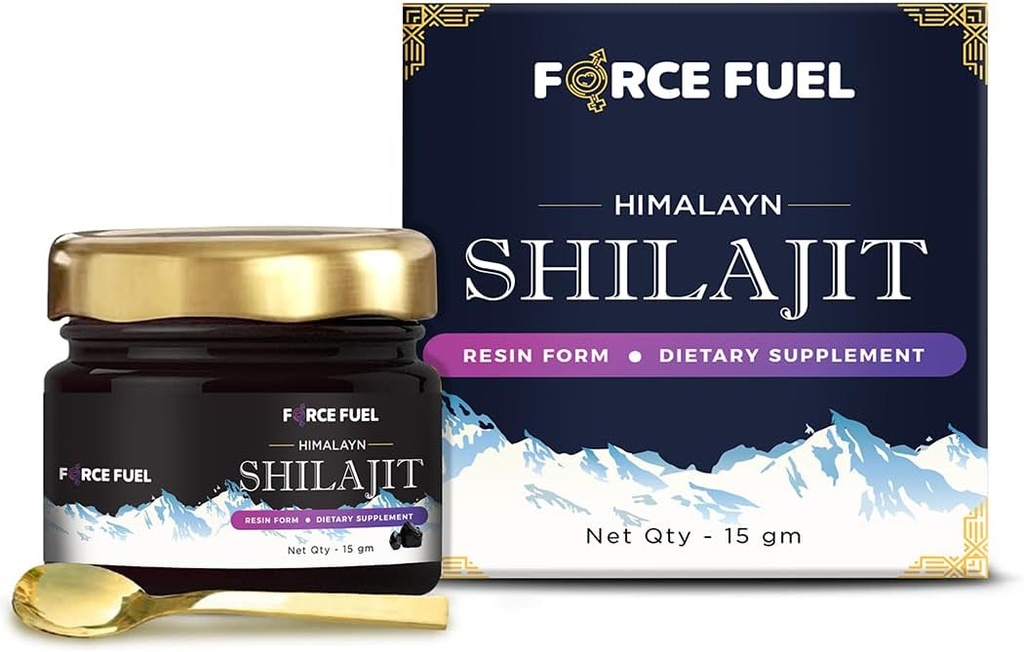 Shilajit Puro Himalayan Orgánica Shilajit Resin - Oro Grado 100% Suplemento para Hombres y Mujeres - Natural Shilajit Resin con 85+ Trace Minerals & Ácido Fulvic para Focus, Energía & Inmunidad-30 Días Suministro