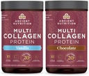 Antigua Nutrición Multi Collagen Protein Powder, Vainilla, 24 Servimientos + Multi Collagen Protein Powder, Chocolate, 24 Servimientos