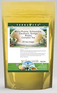 Muira Puama, Schizandra, Eleuthero, Ginkgo Biloba Complex Tea (25 tea bags, ZIN: 511976)