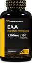 Primaforce EAA Capsules 1200mg, 180 Capsules, 90 Servimientos - Aminoácidos esenciales - No GMO, Gluten Gratis &amp; Vegitarian Friendly