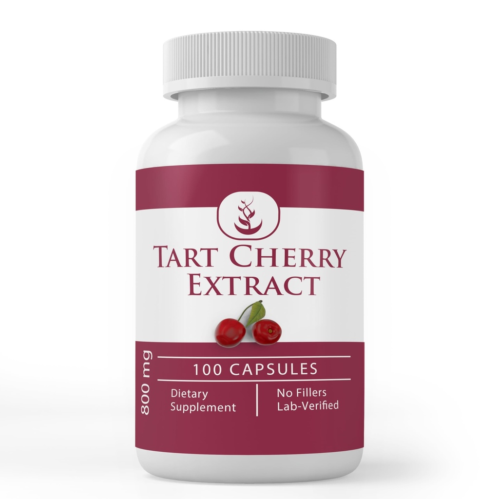 PURE ORIGINAL INGREDIENTS Tart Cherry Extract (100 Capsules) Always Pure, No Additives Or Fillers, Lab Verified