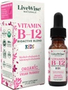 LiveWise Naturals Vitamina B12 Liquid Drops for Kids ← Toddlers and Children I Methylcobalamin and Adenosylcobalamin ← USDA Organic I Vegan ← Non-GMO ← Gluten Free ← Low Dose