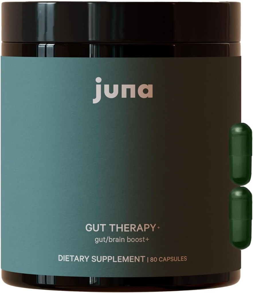 Terapia Juna Gut - Avanzado Cerebro " Gut Health Support with Prebiotic " Probiotics - Mood mejorado, Atención " Energía - Apoya la memoria, Focus " Mental Clarity - Fuel Cognitive Performance (80 Caps)