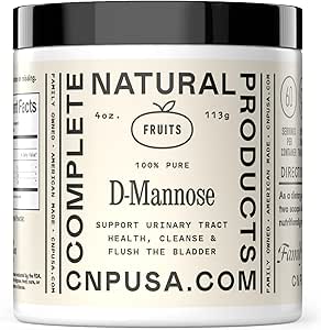 Suplemento de pólvora D-Mannose pura - D-Mannose 4oz (113g) Alrededor de 60 Actuaciones para UTI, Natural Vejiga, " Urinary Tract Health