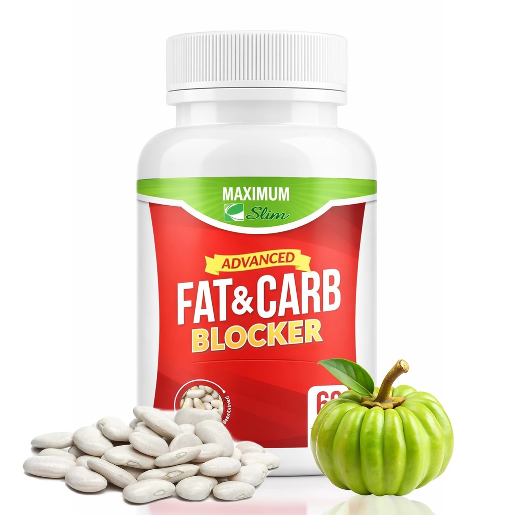 Maximum Slim Fat & Carb Blocker Pure Kidney Bean Extract for Weight Loss and Appetite Suppressant,