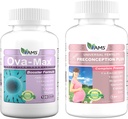 América Medic &amp; Science OVA-Max Prenatal Vitaminas para Mujeres (120 cápsulas) y Preconcepción Plus (180 cápsulas)