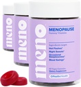 O Positiv MENO Gummies for Menopause, 30 Servings (Pack of 3) - Suplementos sin hormonas para las mujeres con Cohosh Negro " Ashwagandha KSM-66 - Ayuda a aliviar los hot Flashes, Night Sweats, " Mood Swings