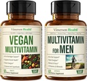 Multivitamínicos veganos para veganos y vegetarianos &amp; completo multivitamínico para hombres