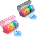 2 Pack organizador semanal de píldoras 7 días 2 veces al día, Sukuos Grandes cajas de píldoras diarias para píldoras/Vitamin/Fish Oil/Supplements, BPA caja de píldoras gratuitas, fácil de limpiar