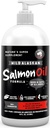 Finest Para Mascotas Salvaje Aceite de Salmón de Alaska para Perros &amp; Gatos - Omega 3 Aceite de pescado con Pollock &amp; Salmón para la piel sensible &amp; salud de la carne. EPA & DHA Ease Itching, Supports Joint, Immune & Heart Health (16oz)