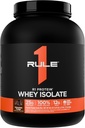 Regla 1 R1 Proteína Whey Isolate - con 25g Protein &amp; 6g BCAA Exclusivamente de las fuentes hidrolizadas de recuperación de entrenamiento (5 libras*, chocolate Fudge)