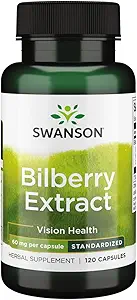 Extracto de frambuesa Swanson (Standardized) 60 Milligrams 120 Capsules