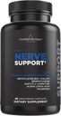 Livingood Daily Nerve Support Supplement for Women & Men, 12-in-1 Nerve Health Formula with Methylated B12, Folate, Benfotiamine, Alpha Lipoic Acid & Feverfew, Gluten Free, Non-GMO, 60 Capsules