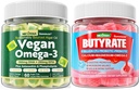 Vegan Omega 3 Gummies + Butyrate Gummies Sugar Gratis