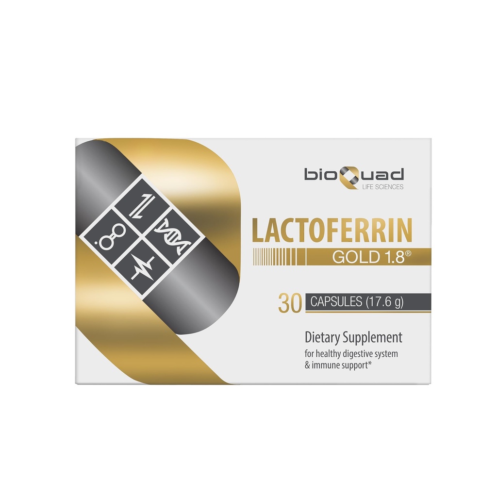 Lactoferrin Gold 1.8 - para Immune Support, Digestive Health, and Iron Absorption - Lactose-Free, Gluten-Free, Non-GMO (30 Count)