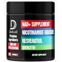 Suplemento NAD con Liposomal Nicotinamide Riboside 900mg NR, Resveratrol, Quercetina - 90 cápsulas - Producción celular " Restauración, Envejecimiento Bueno, Vitalidad