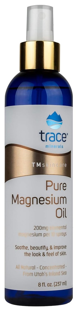 Pure Magnesium Oil Trace Minerals 8 oz Oil