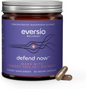 Defender ahora Organic Turkey Tail Mushroom Suplemento - 12:1 Turquía Tail Extract in 60 Vegan Capsules (500mg) - 45% Verified Beta-D-Glucans!