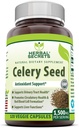 Herbal Secrets Celery Seed Extract Supplement TEN 1500 Mg TEN 120 Veggie Capsules ← No-GMO TENIDO Gluten-Free TEN Made in USA