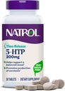 Natrol 5-HTP 200 mg, Time Release, Support a Balanced Mood, Dietary Supplement Provides Serotonin Production Through The Day, 30 Tablets, Up to a 30 Day Supply