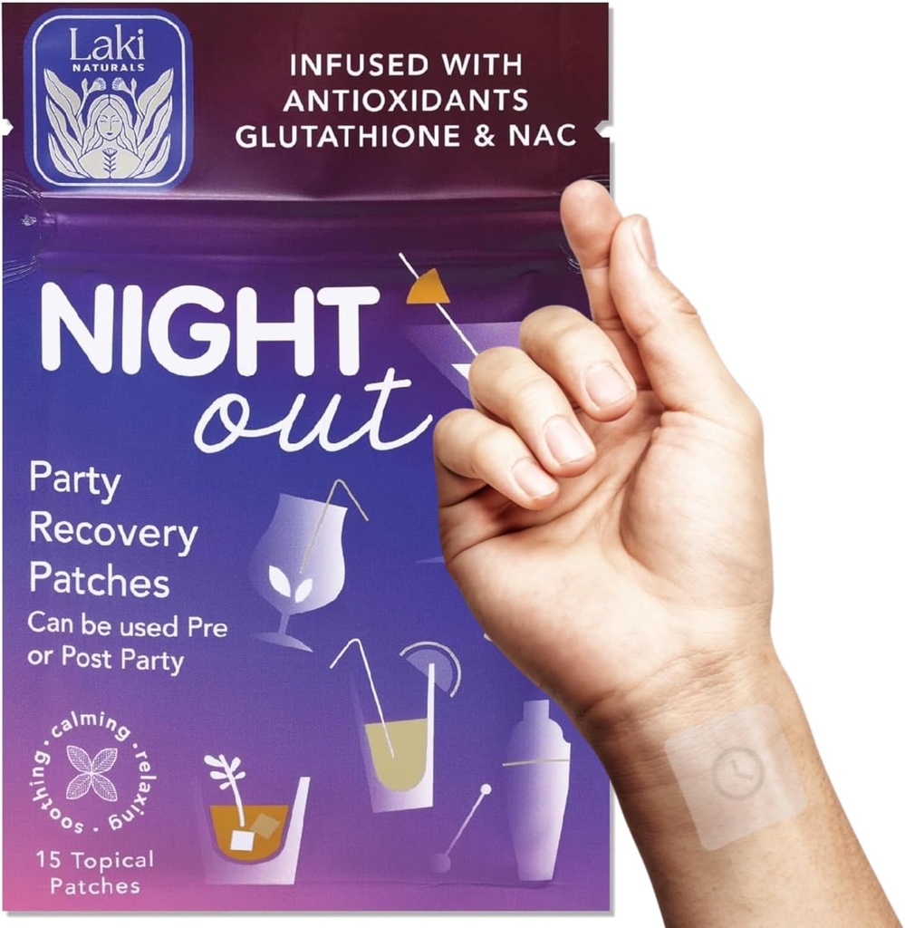 Laki Naturals Night-Out Patch (Pack of 15) ← Reclamar su vitalidad y equilibrio después de las fiestas, bares y diversión