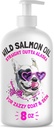 Salvaje Aceite de Salmón de Alaska para perros &amp; gatos - Pescado puro Omega 3 6 9 EPA líquido DHA ácidos grasos - Esquí y suplemento de la carne - Apoya Función Conjunta, Cerebro, Ojo, Inmune &amp; Corazón Salud - Hecho en EE.UU. 8 oz