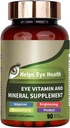 Vitamina Ojo &amp; Suplemento Mineral con Lutein, Zeaxanthin, soporta el estrado ocular, Visión Salud para Adultos con Vitaminas C &amp; E, Víctima Ojo vegano