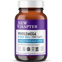 Nuevo capítulo Suplemento de aceite de pescado de Wholemega, pequeñas cápsulas, 2000 mg por servidumbre, aceite de salmón de Alaska silvestre de origen clínico con Omega-3 + vitamina D3 + Astaxanthin, 500 mg Cada - 90 Conde