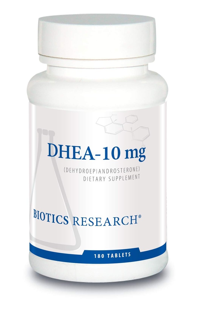 Biotics Research DHEA 10 Milligram Hormonal Balance, Metabolism, Improved Mood and Outlook, Age Gracefully, Healthy Stress Response, 180 Tablets