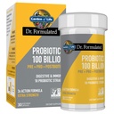 Garden of Life Dr Formulated Once Daily 3-in-1 Completos Probióticos, Prebióticos y Postbióticos Suplemento para la Salud Digestiva e Inmunitaria de Mujeres y Hombres – Extra Strength, 100 Billion CFU, 30 Day Supply