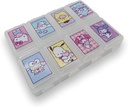 Sanrio Characters Die-Cut Medicine Supplement Portable Accessories Case Travel with 8 Subdivision lid (Mix) Multicolor