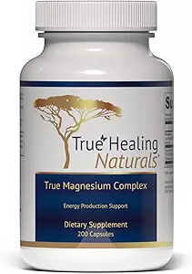True Healing Naturals - True Magnesium Complex - Energy Production Support - 3 Kinds of Magnesium - 200 Vegetarian Capsules
