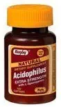 Rugby Acidophilus Extra Strength with L-Sporogenes (100 Captabs)(6 pack) por Rugby
