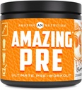 Increíble Nutrición Sorprendente PRE TENIDO Ultimate Pre-Workout Suplemento TENIDO 30 Serviciones Polvo TEN 2.5 Gramos BCAA Por Servir (30 Servimientos, Naranja Natural)