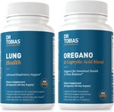 Dr. Tobias Lung Health and Oregano " Caprylic Acid Blend, Supports Lung Cleanse " Detox, Intestinal Health, Immune Support with Prebiotics " Herbs for Women " Men