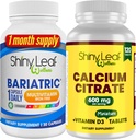 Bariatric Multivitamin Iron-Free for Women and Men Plus Calcium Citrate with Vitamin D3, Easy Swallow Caplets, Unflavored - 1 Months Supply