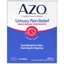 AZO Urinary Pain Relief Maximum Strength, Fast relief of UTI Pain, Burning &amp; Urgency, Targets Source of Pain, #1 Most Trusted Brand, 24 Tablets