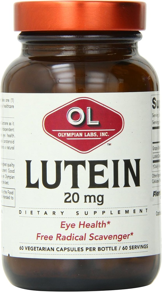 Olympian Lab Lutein Natural Carotenoid Capsules, 60 Count