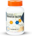 Factor de transferencia mejorado, 100 cápsulas naturales, Immune Support - Factor de transferencia Multi Immune de Cow Colostrum, Egg Yolk &amp; Blend especial de setas