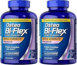 Osteo Bi-Flex Osteo Bi Suplemento Glucosmine 1500 Mg Vitamina D 1000IU Tablet(200Count), 200Count (Pack of 2)