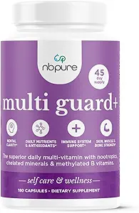 nbpure Multiguard+ Suplemento dietético multivitimina diario, 180 cápsulas