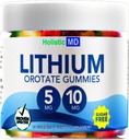 Lithium Orotate 5mg 10mg  for Men Women Kids ← Lithium Orotate clinicly Studied Chelated High Biovalable ← 3 Flavors Sugar Free Vegan Gummies 60 ct