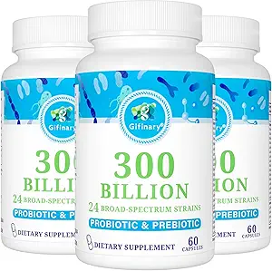 Probióticos para Mujeres y Hombres, 300 Billones de UC, 24 Strains Probióticos con 15 probióticos de hierbas orgánicas Blend, Suplemento Probiótico para Inmune de Gut Digestivo &amp; Salud integral -6 Month Supply