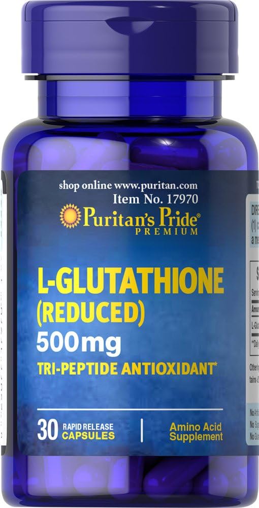 Pride de Puritan L-Glutathione 500 mg-30 cápsulas